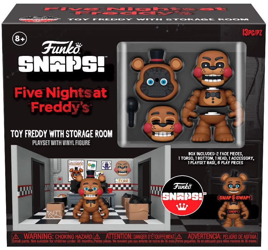 Funko Fnaf Snap Swap Scena Golden Freddy Figurka Playset Zestaw