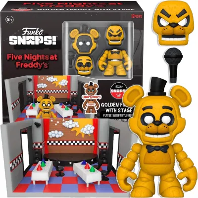 Funko Fnaf Snap Swap Scena Golden Freddy Figurka Playset Zestaw