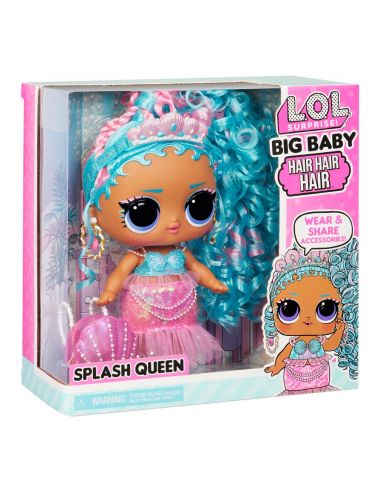 LOL Surprise Big Baby Hair Splash Queen Lalka Modowa z Włosami 579724