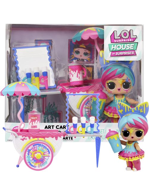 LOL Surprise House Of Surprises Art Cart z Lalką Splatters 583806