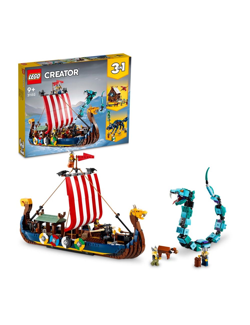LEGO Creator Statek wikingów i wąż z Midgardu 31132
