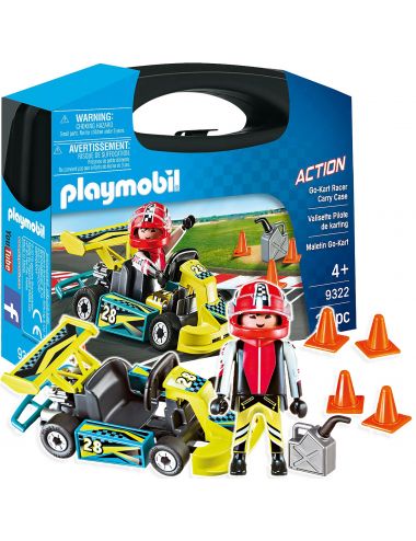 Playmobil Skrzyneczka Gokart Wyścigówka Figurka Klocki 9322