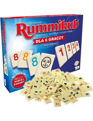 Rummikub XP Gra Rodzinna dla 6 Graczy Nowa Wersja 4606