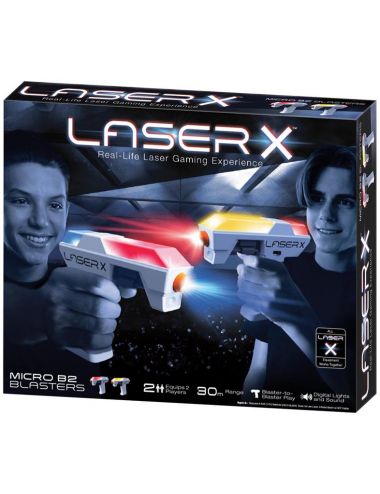 Laser X Mikroblaster Pistolety na Podczerwień Zestaw Podwójny 87906