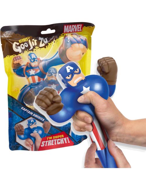Goo Jit Zu Kapitan Ameryka Hero Pack Figurka Rozciągliwa Marvel Gniotek 41057