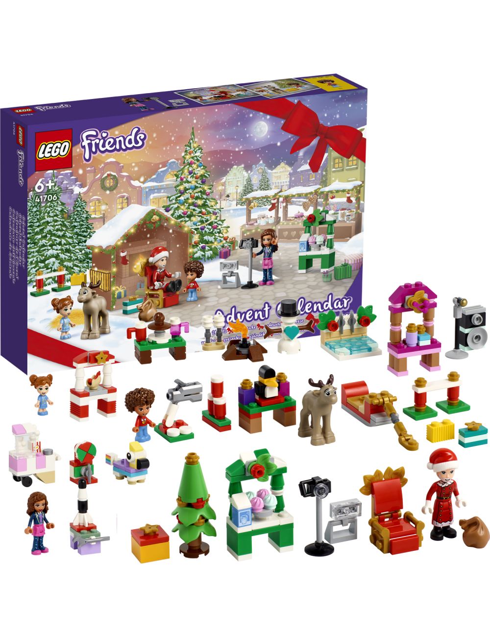 LEGO 41706 Kalendarz Adwentowy Friends Zestaw Święta