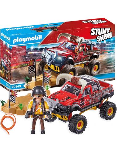 Playmobil Stunt Show Bull Monster Truck Rogacz Klocki Zestaw 70549