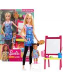 Barbie Kariera Nauczycielka Plastyki Zestaw Lalka Akcesoria GJM29