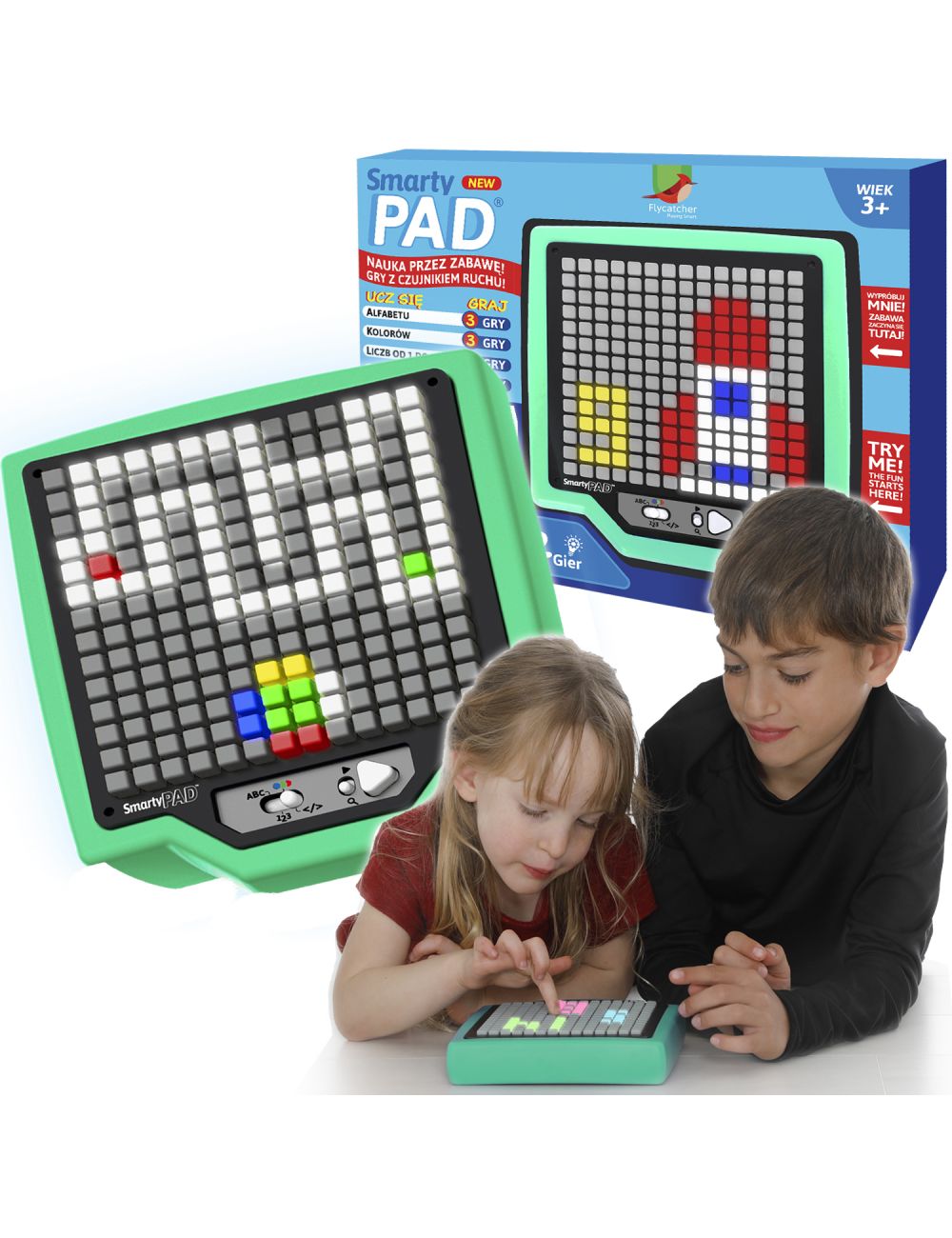 Smarty PAD Tablet Interaktywny LED Edukacyjny PL