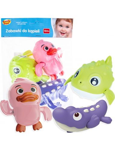 Smily Play Zabawki do Kąpieli Kaczka Krokodyl Rybka 84016