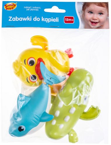 Smily Play Zabawki do Kąpieli Krokodyl Rekin Kaczuszka 84017