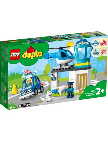 LEGO Duplo Posterunek Policji i Helikopter Zestaw Klocki 10959