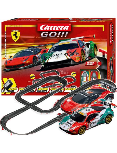 Carrera Go Tor wyścigowy Ferrari Pro Speeders 8,6m Auta Samochody 25518