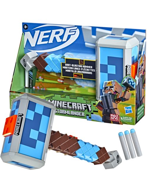 Nerf Minecraft Stormlander Młot Wyrzutnia Hasbro F4416