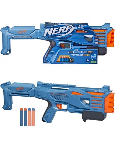Nerf Elite 2.0 Tetrad QS 4 Wyrzutnia Pistolet Hasbro F5025