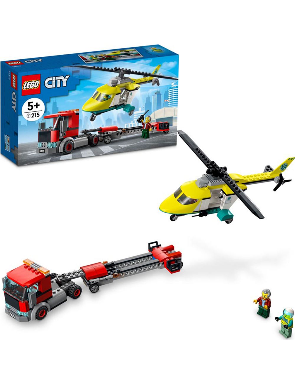 LEGO City Laweta Helikoptera Ratunkowego Klocki Zestaw 60343