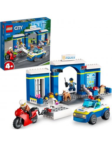 LEGO City Posterunek Policji - Pościg Klocki Zestaw 60370