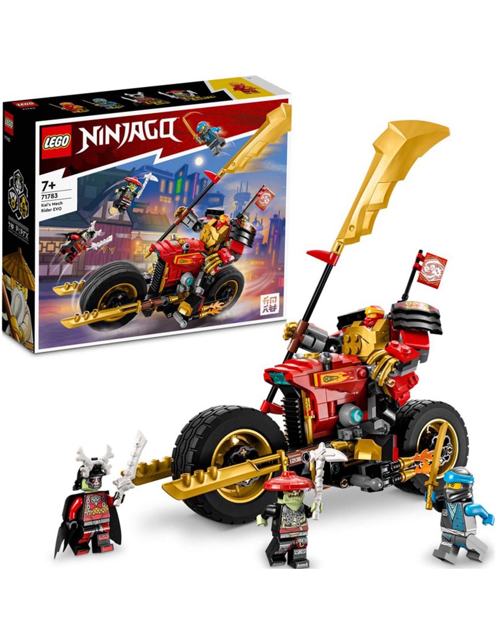 LEGO Ninjago Jeździec-Mech Kaia EVO Klocki Zestaw 71783