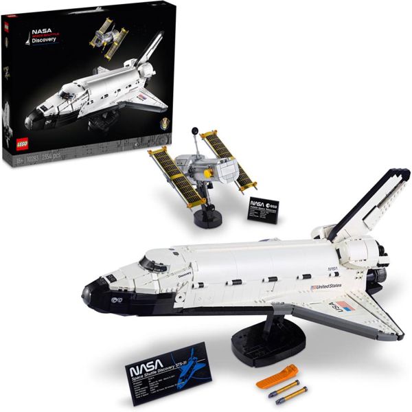 LEGO Icons Wahadłowiec Discovery NASA Klocki 2354 Elementów Zestaw 10283