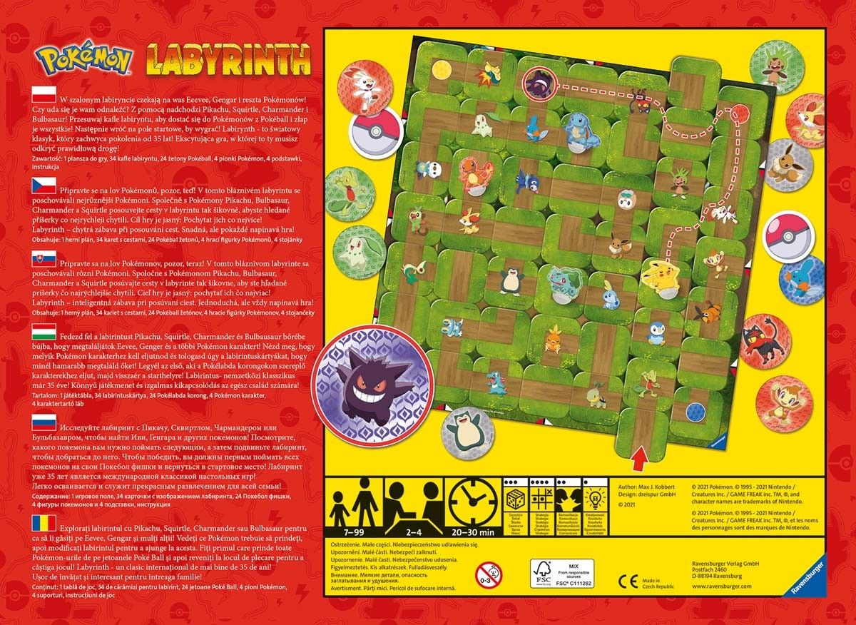   Ravensburger Labyrinth Pokemon 27036