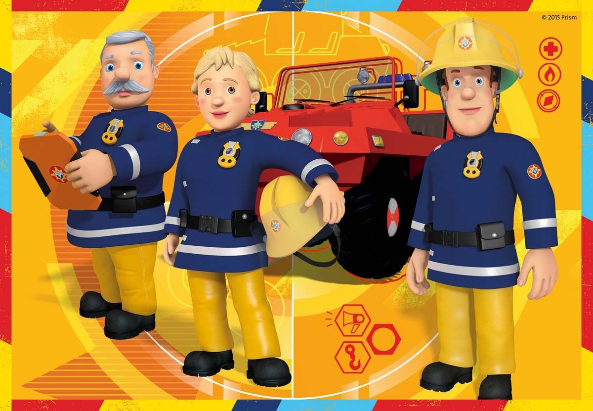 Puzzle dla dzieci 2D: Strażak Sam 2x12 elementów