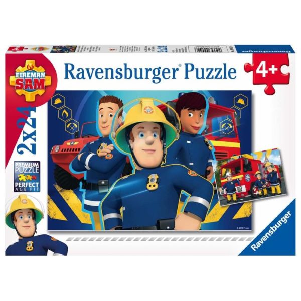 Ravensburger Puzzle dla dzieci 2D: Strażak Sam 2x24 elementy 9042