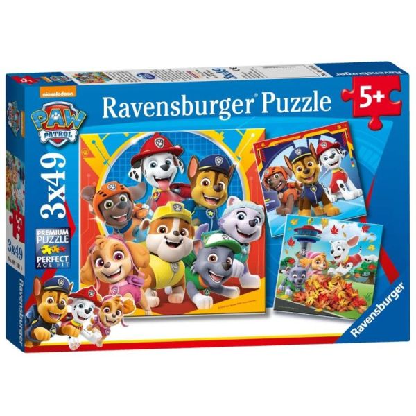 Ravensburger Puzzle dla dzieci 2D: Psi Patrol 3x49 elementów 5048