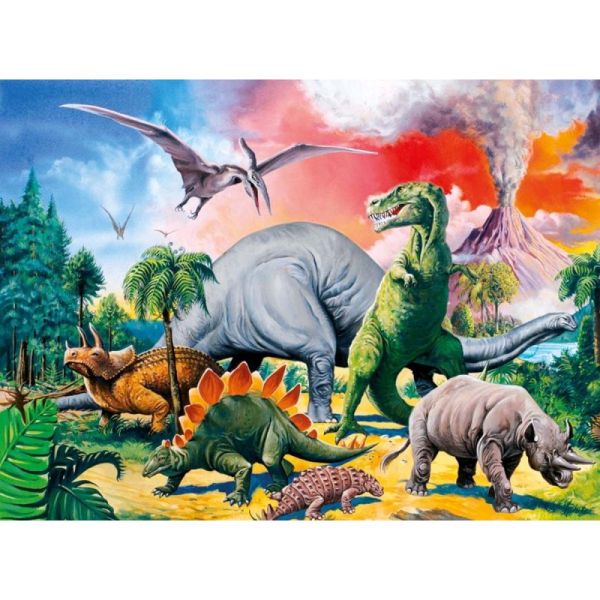 Ravensburger Puzzle dla dzieci 2D: Dinozaury 100 elementów 10957