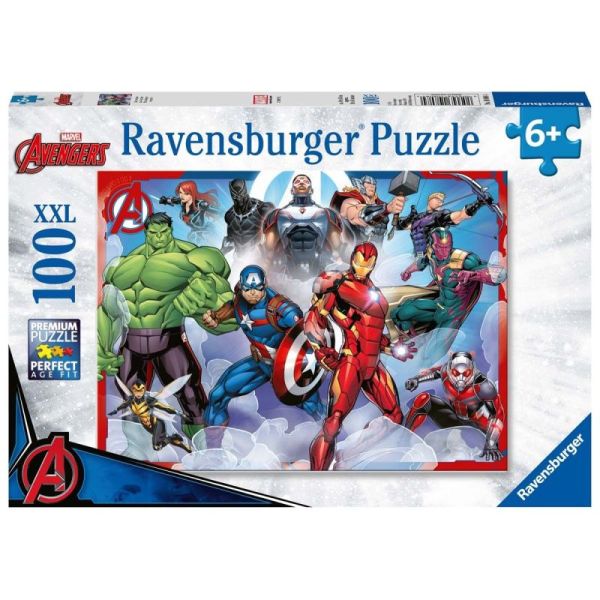 Ravensburger Puzzle dla dzieci 2D: Marvel Avengers 100 elementów 10808