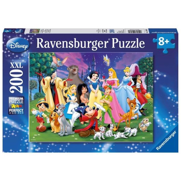 Ravensburger Puzzle dla dzieci 2D: Disney. Ulubione postacie z bajek 200 elementów 12698