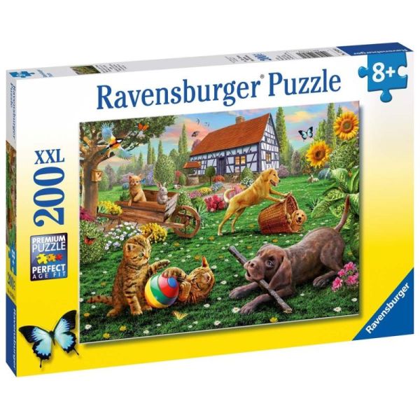 Ravensburger Puzzle dla dzieci 2D: Zwierzaki w ogrodzie 200 elementów 12828