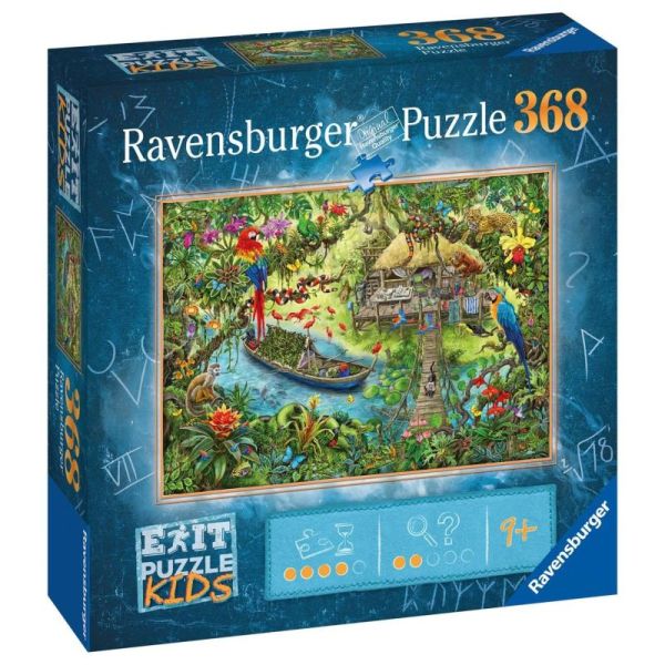 Ravensburger Puzzle dla dzieci 2D: Exit. Wyprawa do dżungli 368 elementów 12924