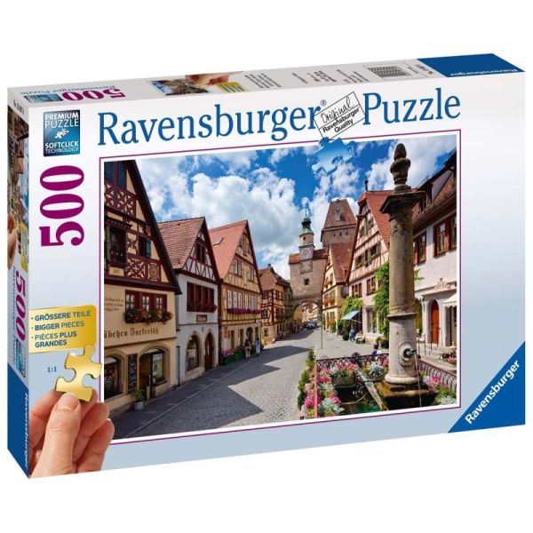 Ravensburger Puzzle 2D duży format: Rothenburg 500 elementów 13607