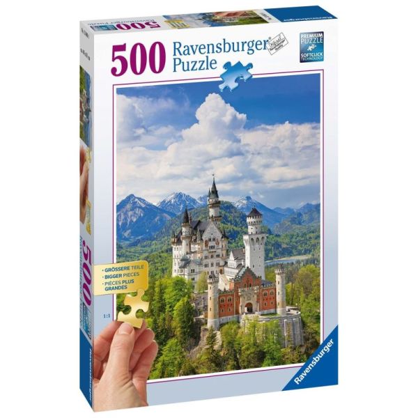 Ravensburger Puzzle 2D dla seniorów: Zamek Neuschwanstein 500 elementów 13681