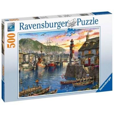 Ravensburger Puzzle 2D: Poranek w porcie 500 elementów 15045