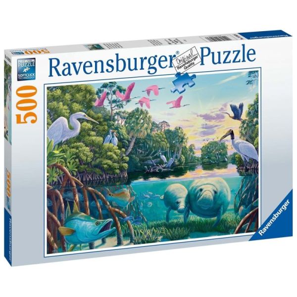 Ravensburger Puzzle 2D: Morskie  zwierzęta i ptaki 500 elementów 16943