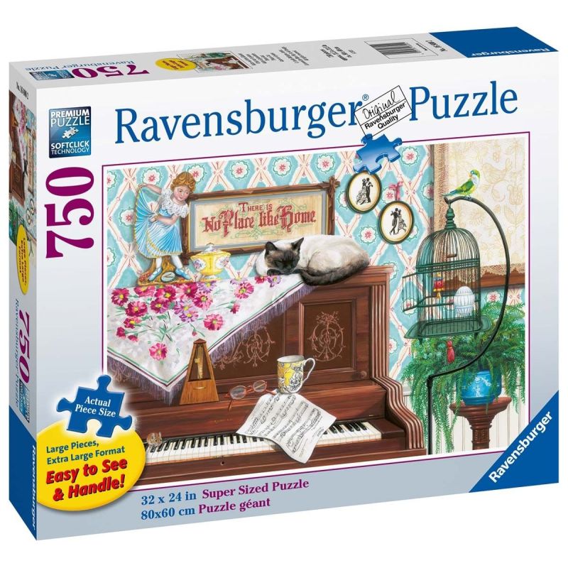 Ravensburger Puzzle 2D dla seniorów: Kot na pianinie 750 elementów 16800