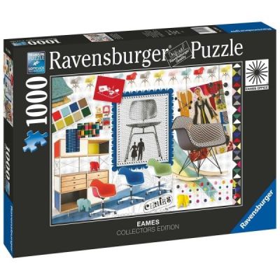 Ravensburger Puzzle 2D 1000 elementów: Eames Design Classics Krzesła 16900