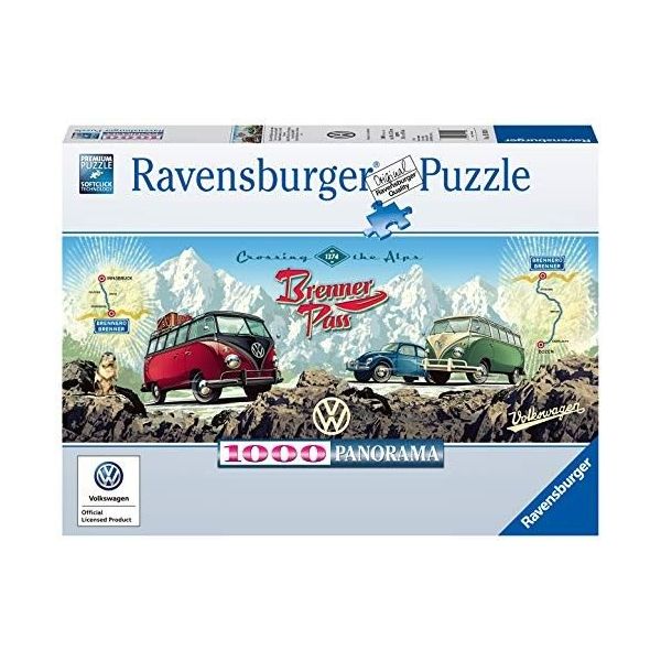 Ravensburger Puzzle 2D Panoramiczne 1000 elementów: Volkswagen Vintage 15102