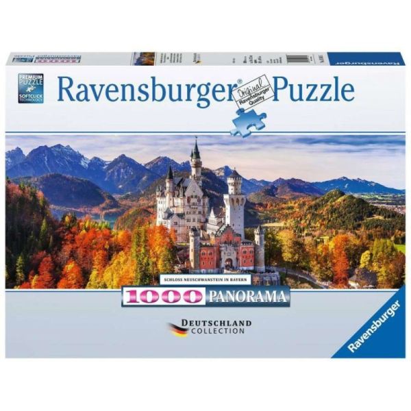 Ravensburger Puzzle 2D Panoramiczne 1000 elementów: Zamek w Bawarii 15161