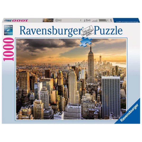 Ravensburger Puzzle 2D 1000 elementów: Niesamowity Nowy Jork 19712