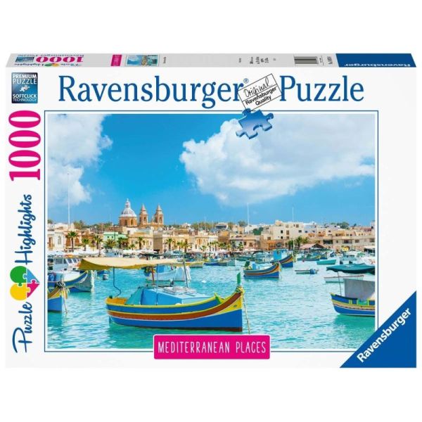 Ravensburger Puzzle 2D 1000 elementów: Śródziemnomorska Malta 14978