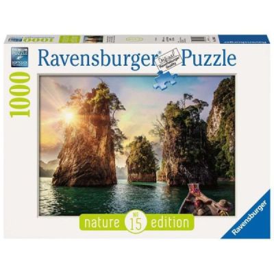 Ravensburger Puzzle 2D 1000 elementów: Trzy skały w Cheow, Tajlandia 13968