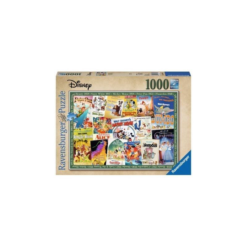 Ravensburger Puzzle 2D 1000 elementów: Stare plakaty z filmów Disney 19874