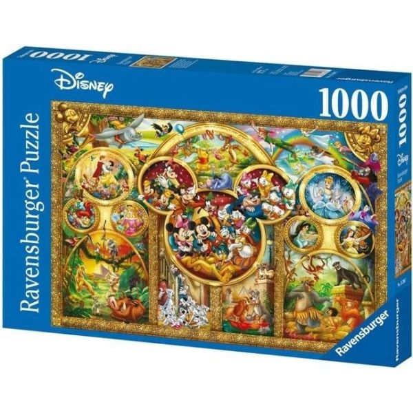 Ravensburger Puzzle 2D 1000 elementów: Najpiększniejsze momenty Disneya 15266