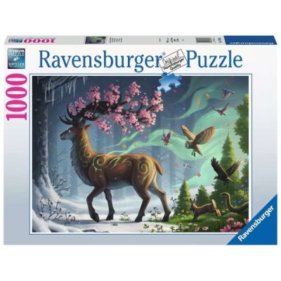 Ravensburger Puzzle 2D 1000 elementów: Wiosenny jeleń 17385
