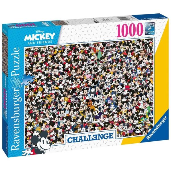 Ravensburger Puzzle 2D 1000 elementów: Challenge. Myszka Miki 16744