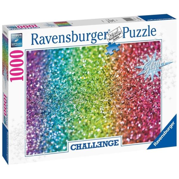 Ravensburger Puzzle 2D 1000 elementów: Challenge Brokatowy 16745