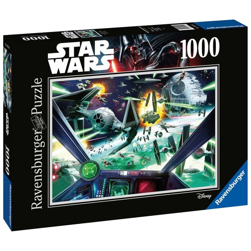 Ravensburger Puzzle 2D 1000 elementów: Star Wars:X-Wing Cockpit 16919