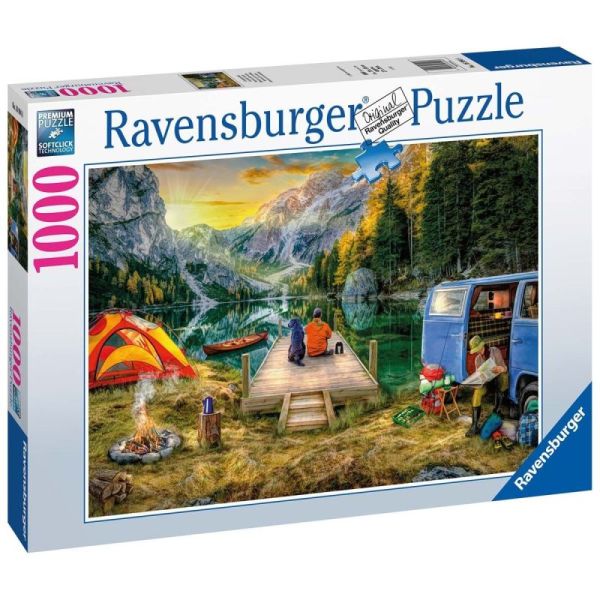 Ravensburger Puzzle 2D 1000 elementów: Na kempingu 16994